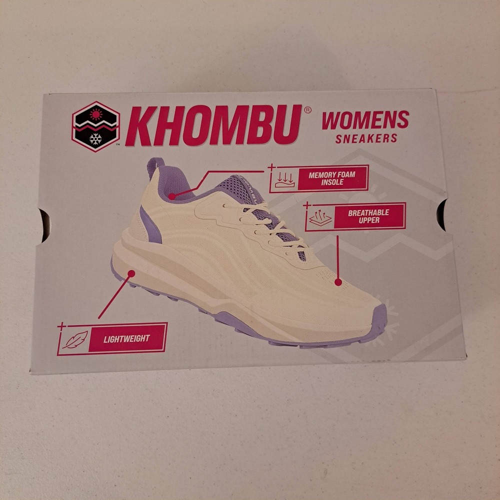 Khombu Patan Sneakers Womens 8 Beige New Memory Foam Lightweight 1136-567-B8